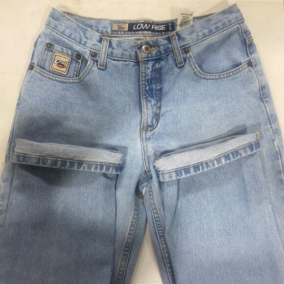 Cruel Girl Low Rise Relaxed Fit Jeans Womesn Size 9 L Light Wash Denim Cowgirl W - Picture 5 of 11
